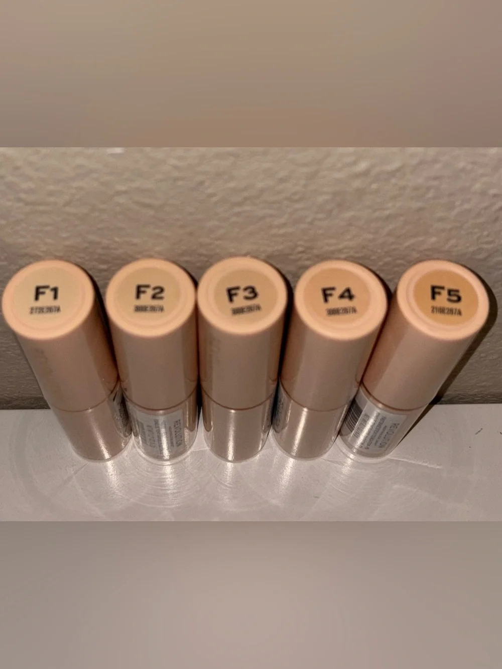 Revolution Fast Base Stick Foundations  Bundle of 5 Shades, you choose, NWT